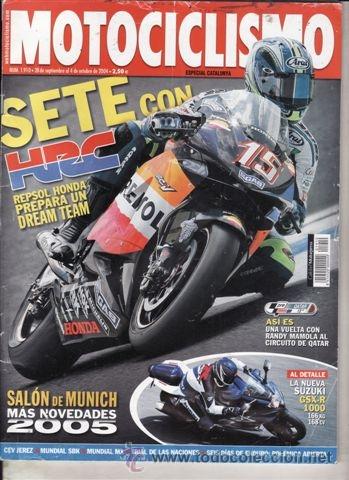 Coches y Motocicletas: REVISTA MOTOCICLISMO N&ordm; 1910 A&Ntilde;O 2004. PRUEBA: SUZUKI GSX R 1000. YAMAHA XV 250 S VIRAGO.