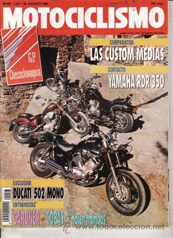 Autos und Motorr&auml;der: REVISTA MOTOCICLISMO N&ordm; 1227 A&Ntilde;O 1991. PRU: YAMAHA RDR 350. COMP:HONDA VT 600 SHADOW,EN 500 VULCAN
