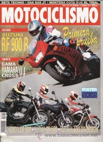 Voitures et Motocyclettes: REVISTA MOTOCICLISMO N&ordm; 1345 A&Ntilde;O 1993. PRU: PIAGGIO SKIPPER 150. COMP: HONDA CB 500 Y SUZUK GS 500 E