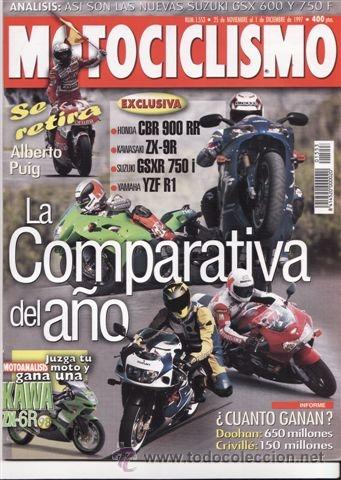 Autos und Motorr&auml;der: REVISTA MOTOCICLISMO N&ordm; 1533 A&Ntilde;O 1997. COMPARATIVA: BMW K 1200 RS Y BMW K 1100 RS.