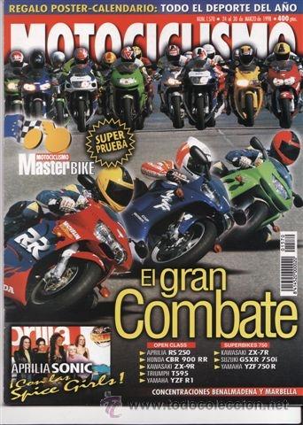Cars and Motorcycles: REVISTA MOTOCICLISMO N&ordm; 1570 A&Ntilde;O 1998. MASTER BIKE.