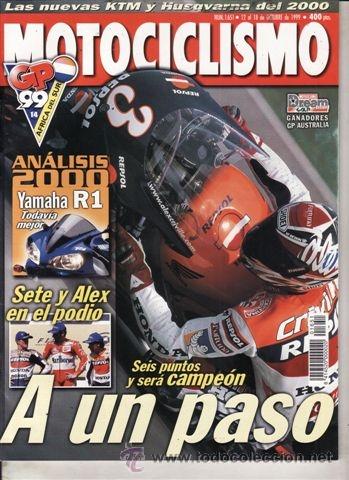 Coches y motocicletas: REVISTA MOTOCICLISMO N&ordm; 1651 A&Ntilde;O 1999. PRUEBA: YAMAHA R1. TRIUMPH TROPHY 900. TRIUMPH TROPHY 1200. H