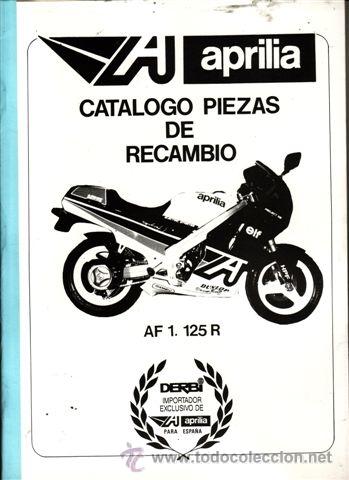 Voitures et Motocyclettes: CATALOGO DE PIEZAS DE RECAMBIO APRILIA F 1 125 R (ORIGINAL).