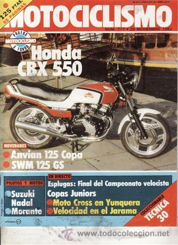Coches y Motocicletas: REVISTA MOTOCICLISMO N&ordm; 777 A&Ntilde;O 1982. PRUEBA: HONDA CBX FOUR. PEUGEOT 103 FR. SWM 125 GS.