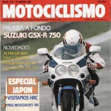 Coches y Motocicletas: REVISTA MOTOCICLISMO Nº 1151 AÑO 1990. PRUEBA: SUZUKI GSX R 750. ALFER GR 300. HUSQVARNA TE 510. . Lote 41263256