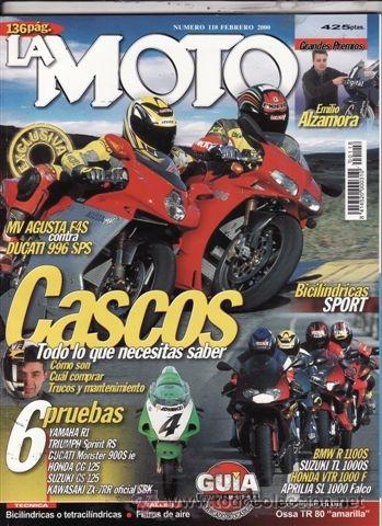 Coches y motocicletas: REVISTA LA MOTO N&ordm; 118 A&Ntilde;O 2000. PRUEBA: YAMAHA R1, TRIUMPH SPRINT RS. DUCATI MONSTER 900S IE. HONDA