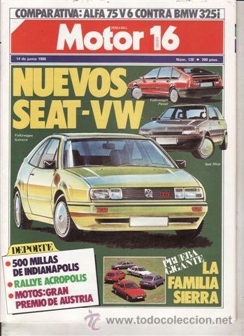 Coches y Motocicletas: REVISTA MOTOR 16 N&ordm; 138 A&Ntilde;O 1986. PRUEBA: RANGE ROVER TD. COMPARATIVA: ALFA 75 V6 Y BMW 325I.