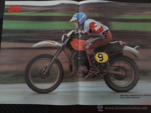 Coches y Motocicletas: SOLO MOTO ANTONIO MARSINYACH (MONTESA) POSTER 1977