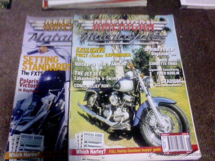 Cars and Motorcycles: lote de 2 revistas moto american motorcycles