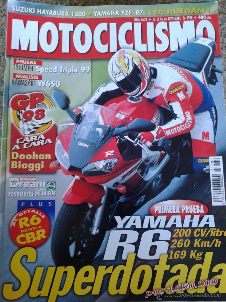 Autos und Motorr&auml;der: REVISTA MOTOCICLISMO -- N&ordm; 1603 -- NOVIEMBRE 1998 --