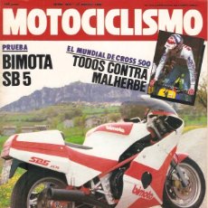 Coches y Motocicletas: REVISTA MOTOCICLISMO Nº903 MAYO 1985 BIMOTA SB5. Lote 45527244