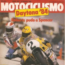 Coches y Motocicletas: REVISTA MOTOCICLISMO Nº845 24-03-1984 HONDA CBR 400 - MAICO SC 250. Lote 45527503