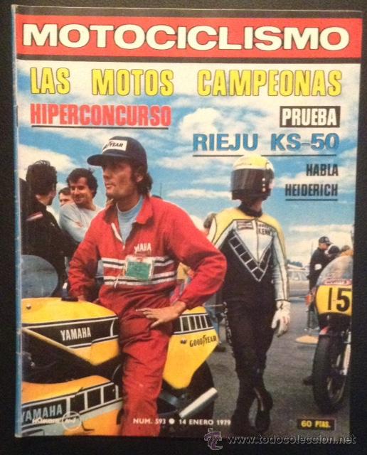 Automobili e Motociclette: revista motociclismo n&ordm; 593 de 1979 rieju ks 50 a&ntilde;os 70
