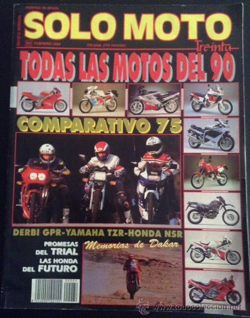 Voitures et Motocyclettes: revista somo moto  numero n&ordm; 84 febrero de 1990