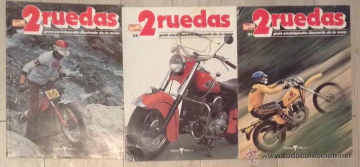 Voitures et Motocyclettes: lote revista 2 ruedas numero n&ordm; 97-98-99 gran enciclopedia ilustrada de la moto