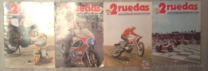 Voitures et Motocyclettes: lote revista 2 ruedas numero n&ordm; 100-102-104 gran enciclopedia ilustrada de la moto