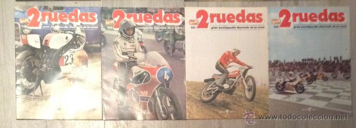 Voitures et Motocyclettes: lote revista 2 ruedas numero n&ordm; 105-106-107-108 gran enciclopedia ilustrada de la moto