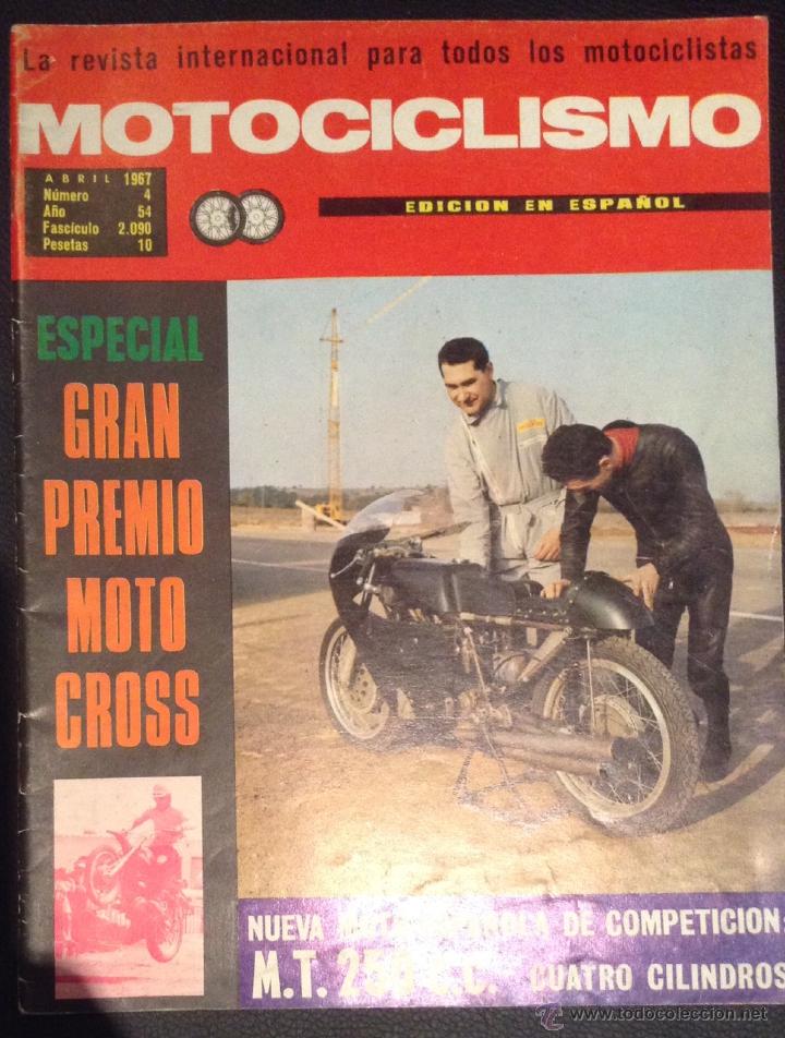 Automobili e Motociclette: revista motociclismo abril de 1967 numero 4 m.t. 250 c.c. mototrans