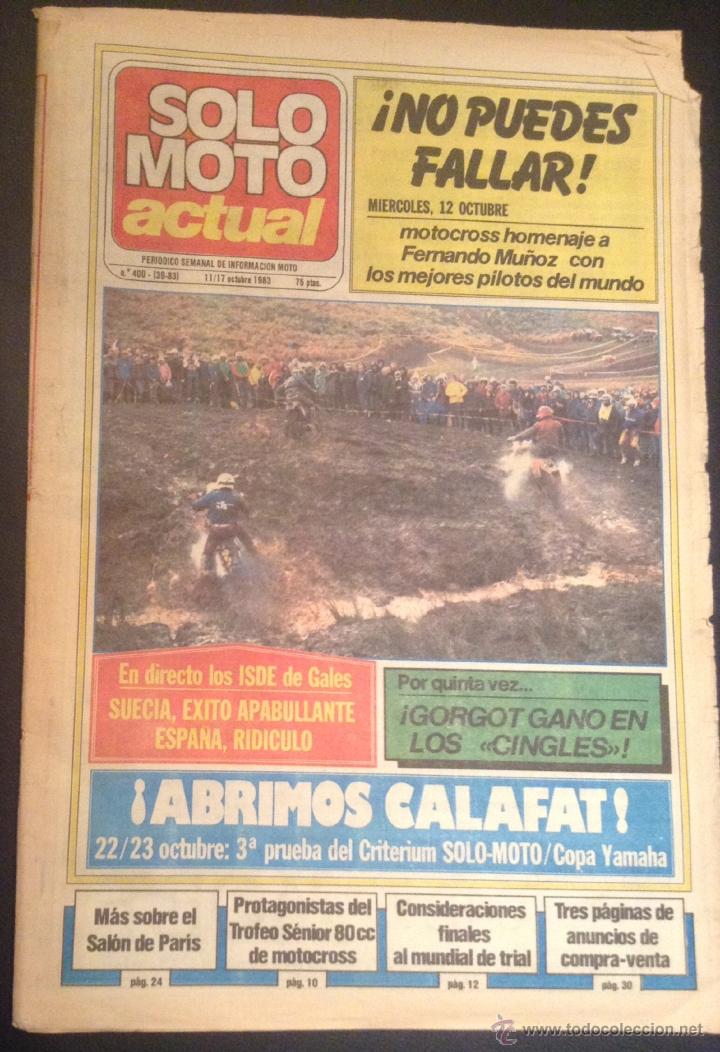 Voitures et Motocyclettes: revista periodico solo moto actual de 1983 n&ordm; 400