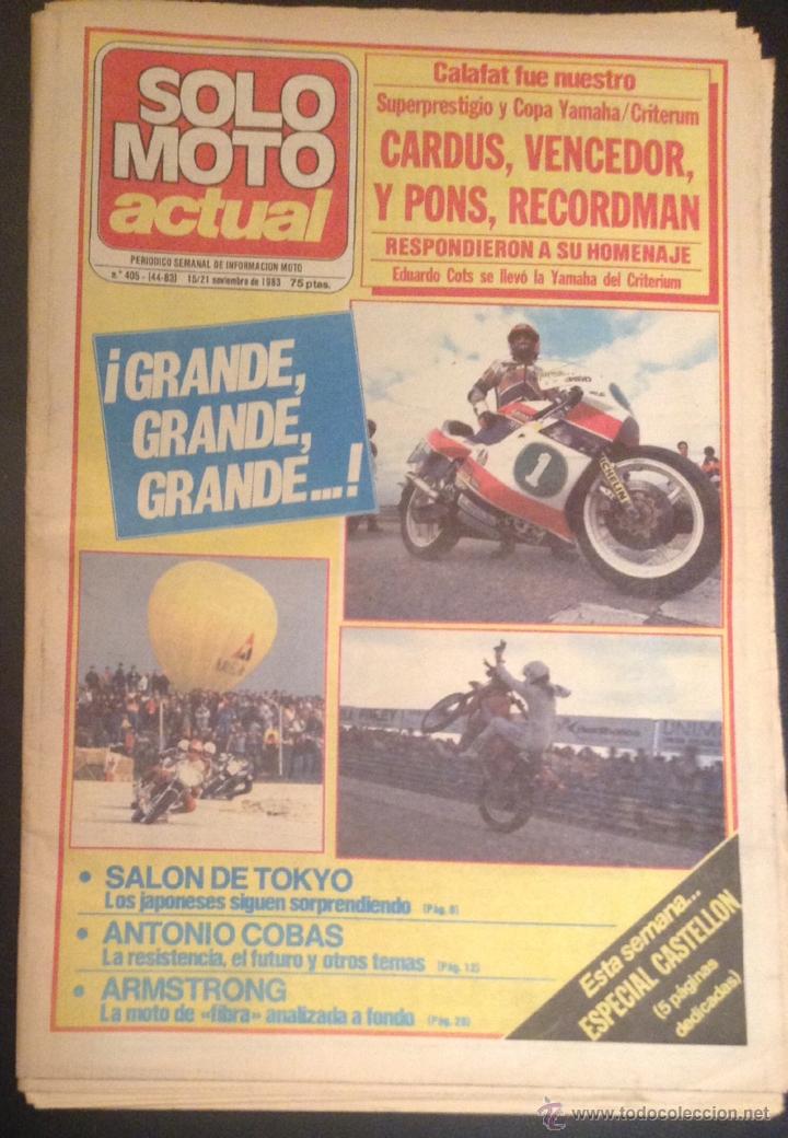 Voitures et Motocyclettes: revista periodico solo moto actual de 1983 n&ordm; 405