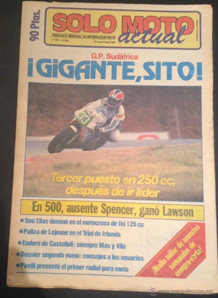 Voitures et Motocyclettes: revista periodico solo moto actual de 1984 n&ordm; 423