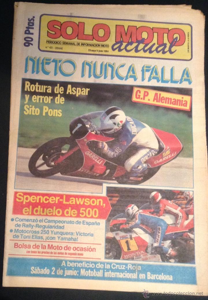 Voitures et Motocyclettes: revista periodico solo moto actual de 1984 n&ordm; 431