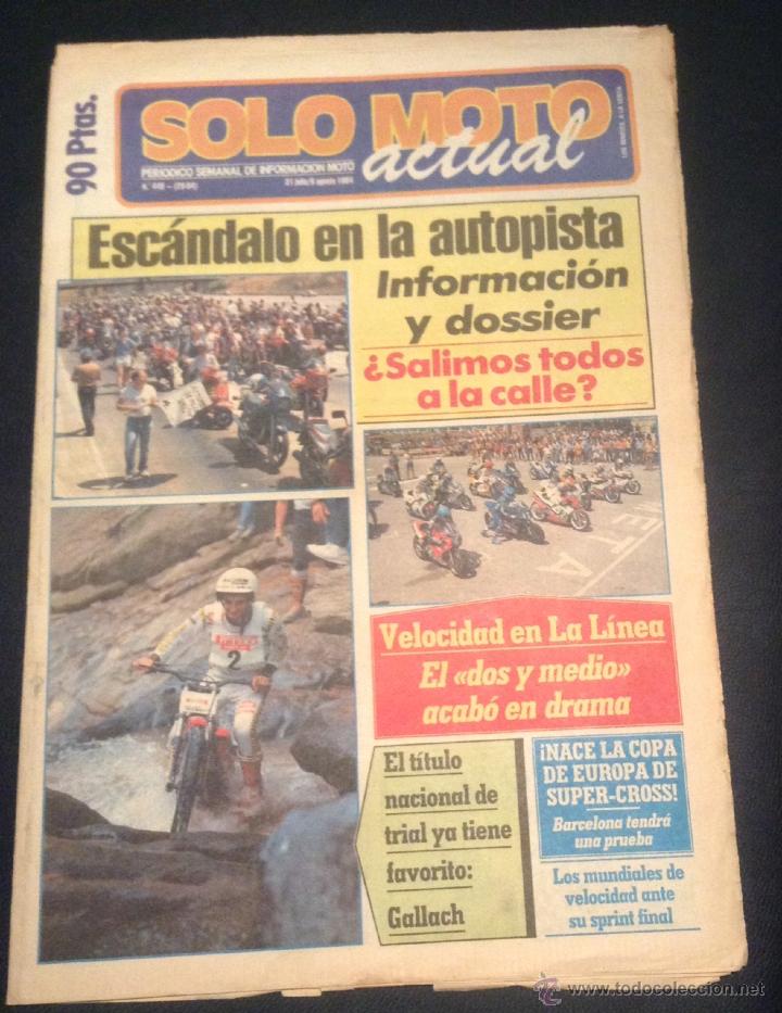 Voitures et Motocyclettes: revista periodico solo moto actual de 1984 n&ordm; 440