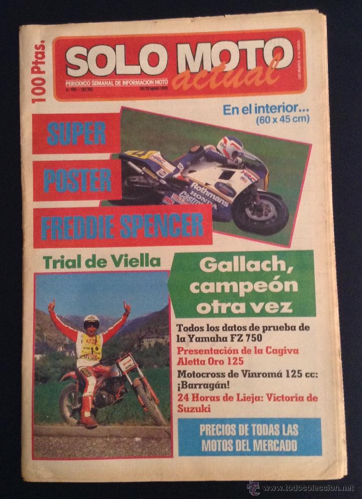 Automobili e Motociclette: revista periodico solo moto actual de 1985 n&ordm; 493 cagiva aletta oro 125