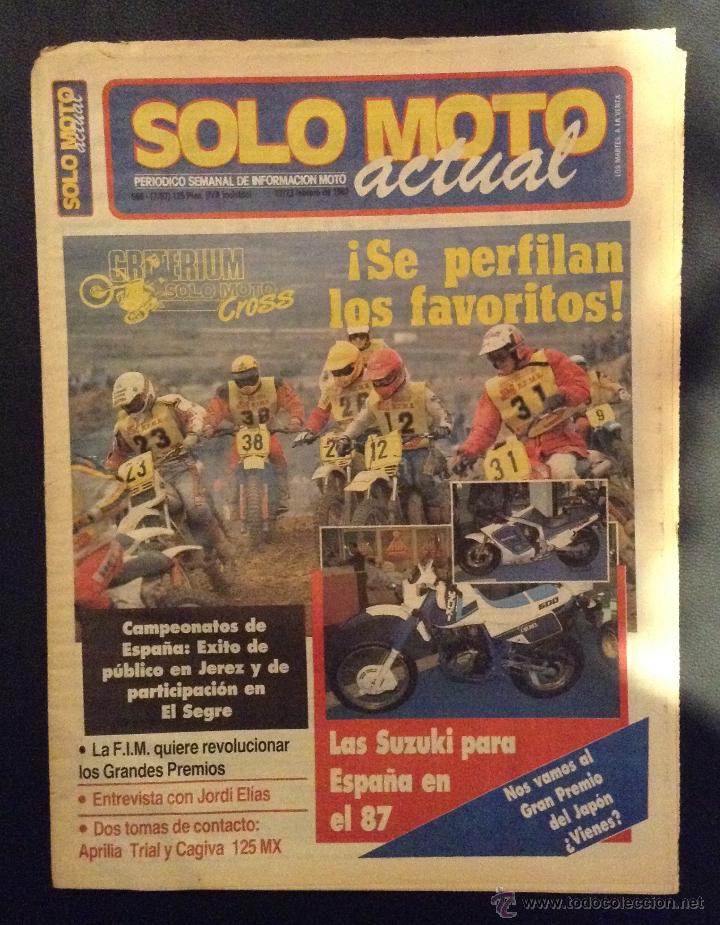 Automobili e Motociclette: revista periodico solo moto actual de 1987 n&ordm; 568 aprilia trial cagiva 125 mx