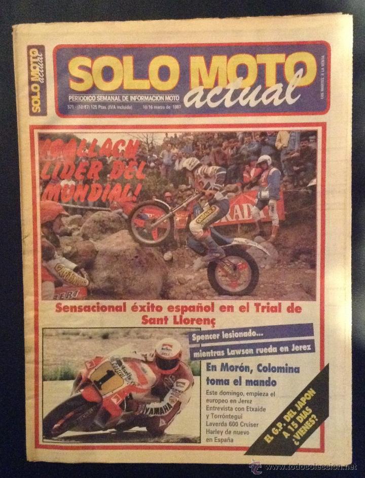 Automobili e Motociclette: revista periodico solo moto actual de 1987 n&ordm; 571 laverda 600 cruiser harley