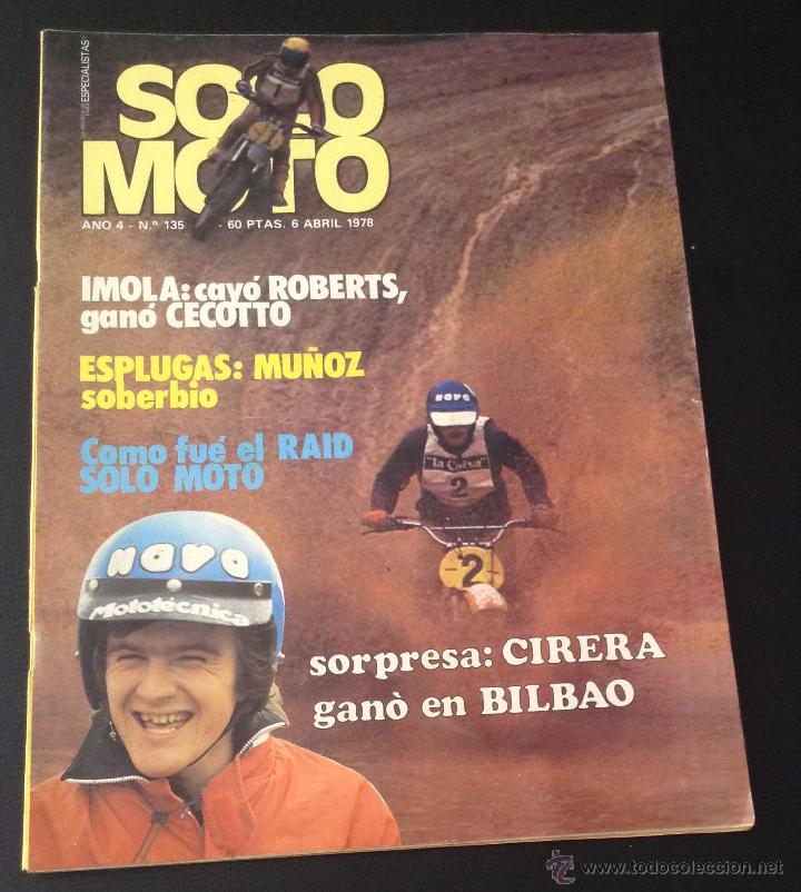 Automobili e Motociclette: revista solo moto n&ordm; 135 de 1978 imola cecotto