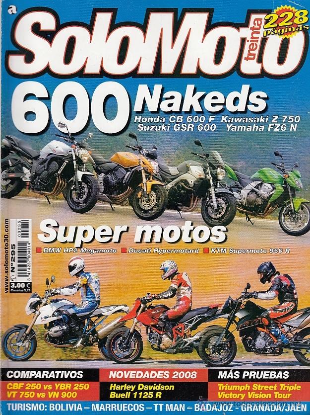 Automobili e Motociclette: REVISTA SOLO MOTO TREINTA N&ordm; 295. PRUEBA: VICTORY VISION TOUR. TRUMPH ST 675. LEONART SPYDER 125.