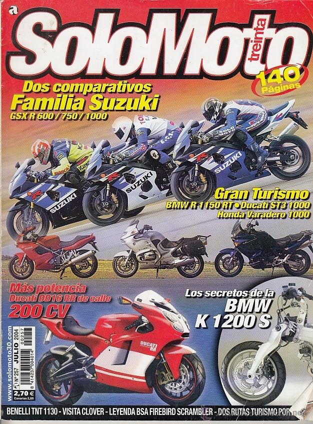 Automobili e Motociclette: REVISTA SOLO MOTO TRENTA N&ordm; 257 A&Ntilde;O 2004. PRUEBA. BENELLI TNT 1130. BSA FRIREBID SCAMBLER.