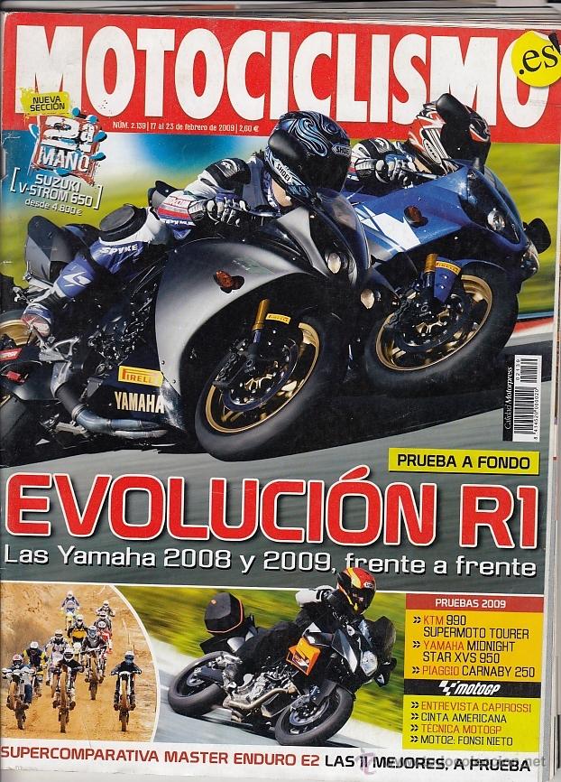 Voitures et Motocyclettes: REVISTA MOTOCICLISMO N&ordm; 2139 A&Ntilde;O 2009. PRU: YAMAHA YZF R1 (09). PIAGGIO CARNABY 250. KTM 990 SUPER