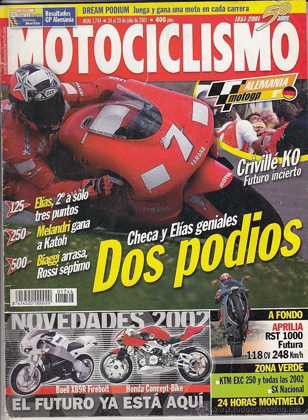 Voitures et Motocyclettes: REVISTA MOTOCICLISMO N&ordm; 1744 A&Ntilde;O 2001. PRUEBA: APRILIA RST 1000 FUTURA. BUELL FIREBLT XB9R.