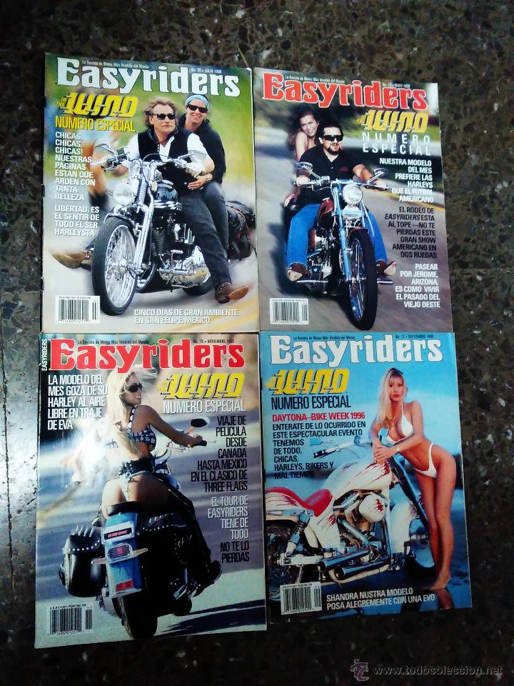 Voitures et Motocyclettes: LOTE REVISTAS EASYRIDERS IN THE WIND 1996 HARLEY CUSTOM CHOPPER BIKERS