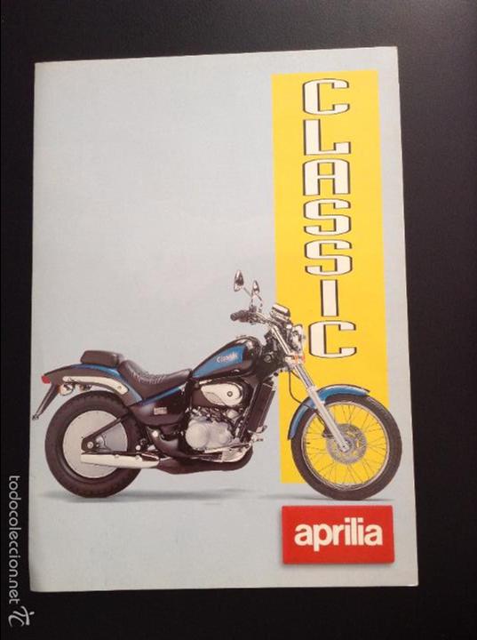 Automobili e Motociclette: Folleto catalogo publicidad original aprilia classic de 1994