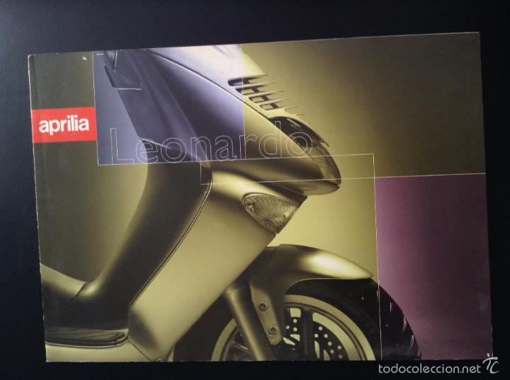 Automobili e Motociclette: Folleto catalogo publicidad original aprilia leonardo 1997