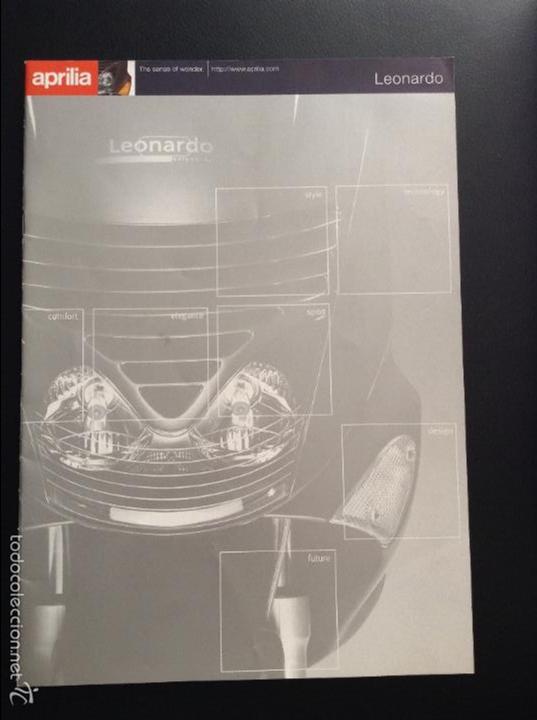 Automobili e Motociclette: Folleto catalogo publicidad original aprilia leonardo 1998