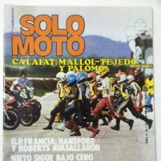 Coches y Motocicletas: REVISTA SOLO MOTO Nº 140, AÑO 4, 11 MAYO 1978POSTER MARSINYACH, CALAFAT, VER SUMARIO.