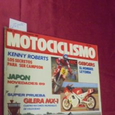 Coches y Motocicletas: MOTOCICLISMO. Nº 1071. SEPTIEMBRE 1988. SUPER PRUEBA, GILERA MX-1. 4 RECORDS MUNDIALES DE VELOCIDAD.