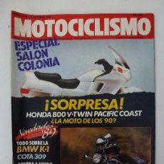 Coches y Motocicletas: MOTOCICLISMO. NÚMERO 1076. AÑO 1988.. Lote 56801459