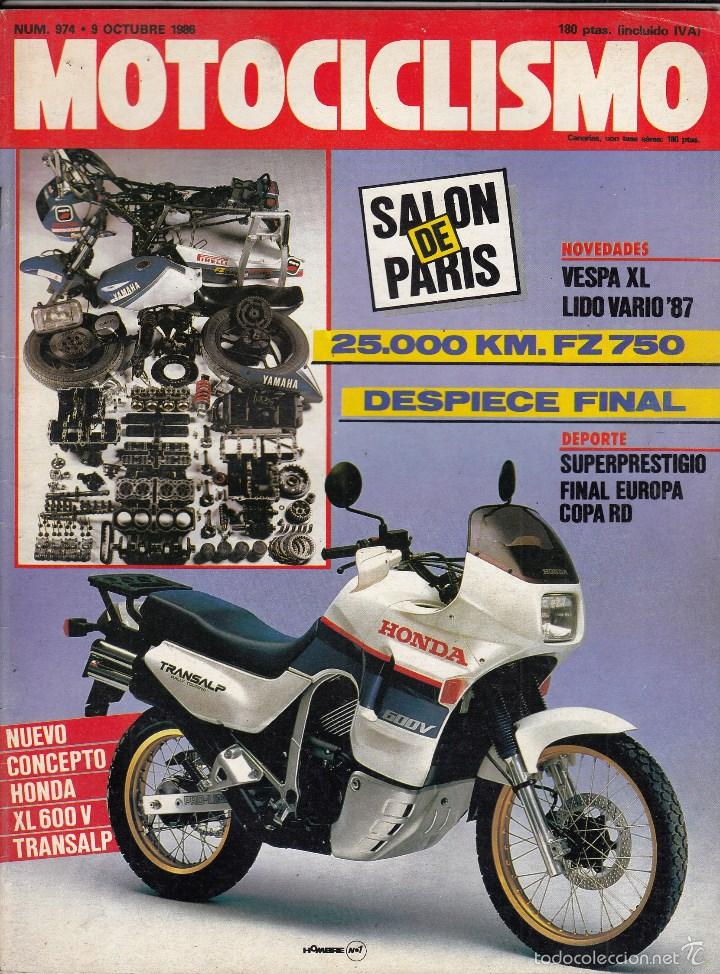 Voitures et Motocyclettes: REVISTA MOTOCICLISMO N&ordm; 974 A&Ntilde;O 1986. DESPIECE 25.000 KM. YAMAHA FZ 750.