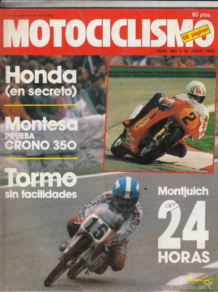 Coches y Motocicletas: REVISTA MOTOCICLISMO N&ordm; 666 A&Ntilde;O 1982. PRUEBA: MONTESA CRONO 350.