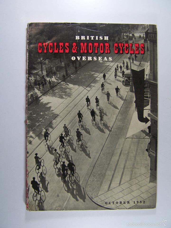 Voitures et Motocyclettes: British Cycles & Motor Cycles Overseas. Vol. 42. n&ordm; 438. October 1952