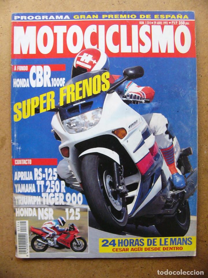 Cars and Motorcycles: Motociclismo 1314 HONDA CBR 1000 F Triumph Tiger 900 Aprilia RS 125 Honda NSR 125 Yamaha TT 250 R