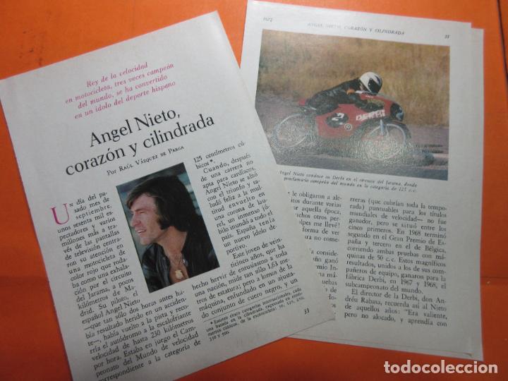 Automobili e Motociclette: ARTICULO 1972 - ANGEL NIETO CORAZON Y CILINDRADA - 6 PAGINAS