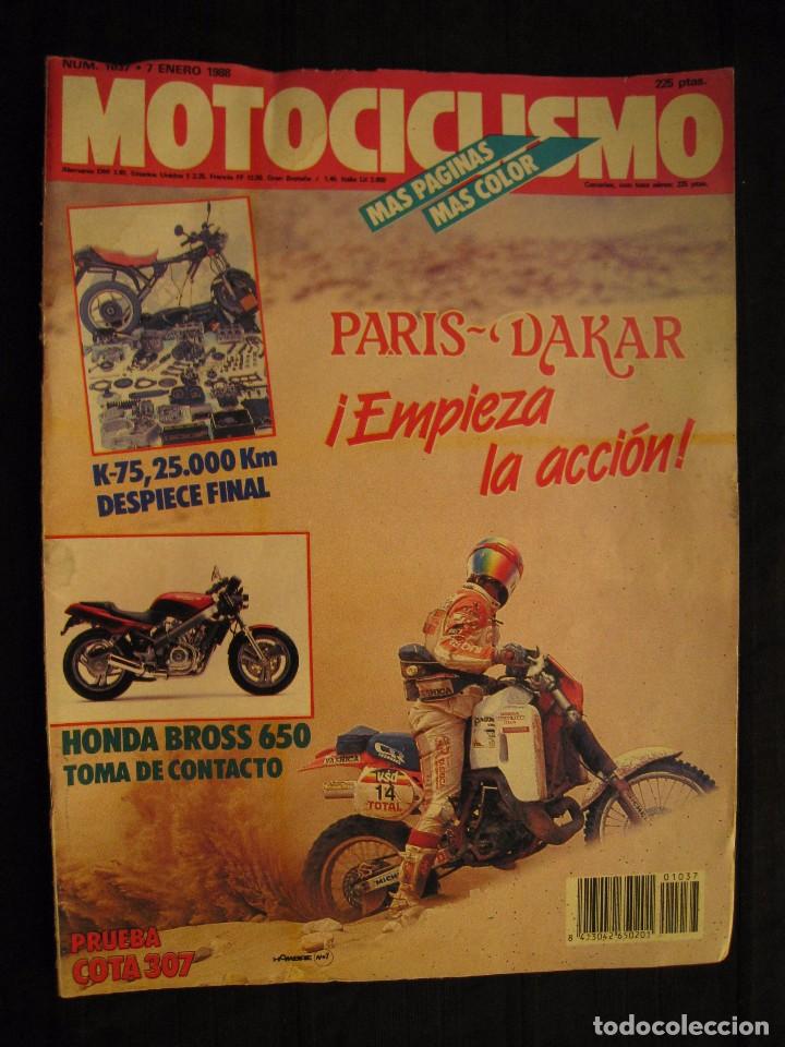 Carros e motociclos: REVISTA MOTOCICLISMO - N&ordm; 1037 - ENERO 1988.