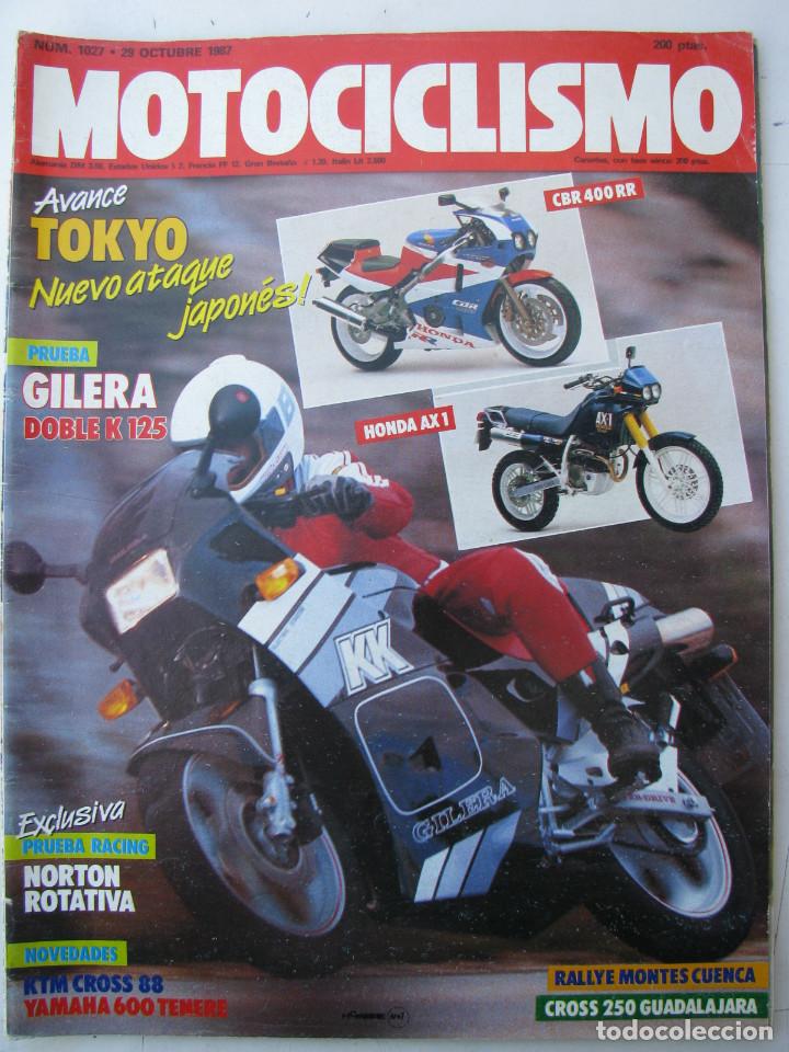 Voitures et Motocyclettes: REVISTA MOTOCICLISMO N&ordm; 1027 - A&Ntilde;O 1987 - FOTO SUMARIO - GILERA DOBLE K 125 - KTM 250 MX - XT 600 TE