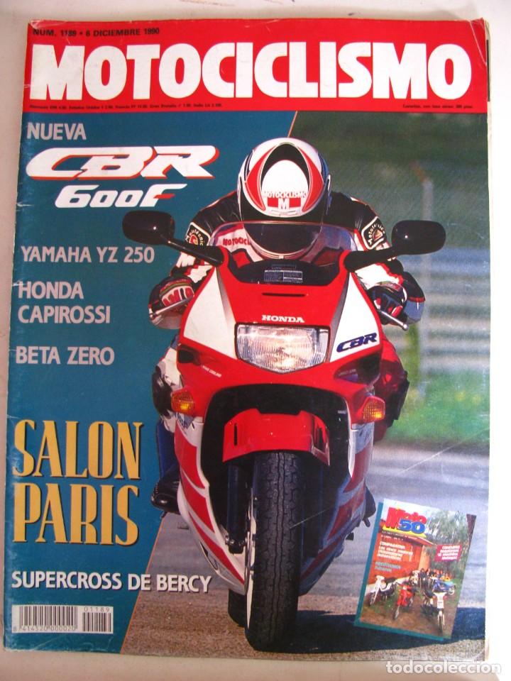 Voitures et Motocyclettes: REVISTA MOTOCICLISMO N&ordm; 1189 - A&Ntilde;O 1990 - FOTO SUMARIO - CBR 600 - HONDA RS 125 R - YZ 250 - BETA CE